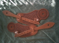 Sporenriemen Visalia volle Punzierung - Handmade